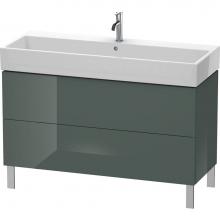 Duravit LC677903838 - Duravit L-Cube Two Drawer Floorstanding Vanity Unit Dolomite Gray