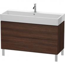 Duravit LC677905353 - Duravit L-Cube Two Drawer Floorstanding Vanity Unit Chestnut Dark