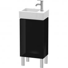 Duravit LC6793L4040 - L-Cube One Door Floorstanding Vanity Unit Black