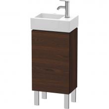 Duravit LC6793L6969 - L-Cube One Door Floorstanding Vanity Unit Walnut Brushed