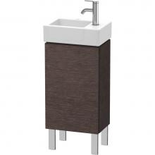 Duravit LC6793L7272 - L-Cube One Door Floorstanding Vanity Unit Dark Brushed Oak