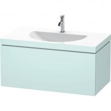 Duravit LC6901O0909 - Duravit L-Cube C-Bonded Wall-Mounted Vanity  Light Blue Matte