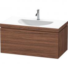 Duravit LC6901O2121 - Duravit L-Cube C-Bonded Wall-Mounted Vanity  Dark Walnut