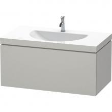 Duravit LC6905O0707 - Duravit L-Cube C-Bonded Wall-Mounted Vanity  Concrete Gray Matte