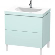 Duravit LC6910O0909 - Duravit L-Cube C-Bonded Floorstanding Vanity  Light Blue Matte