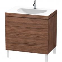 Duravit LC6910O2121 - Duravit L-Cube C-Bonded Floorstanding Vanity  Dark Walnut