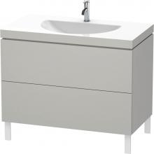 Duravit LC6911O0707 - Duravit L-Cube C-Bonded Floorstanding Vanity  Concrete Gray Matte