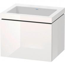 Duravit LC6916N2222 - L-Cube One Drawer C-Bonded Wall-Mount Vanity Kit White