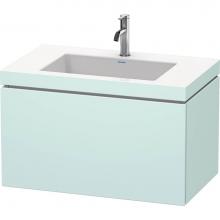 Duravit LC6917O0909 - Duravit L-Cube C-Bonded Wall-Mounted Vanity  Light Blue Matte