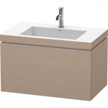 Duravit LC6917O7575 - L-Cube One Drawer C-Bonded Wall-Mount Vanity Kit Linen