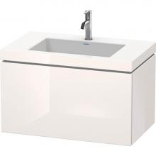 Duravit LC6917O8585 - L-Cube One Drawer C-Bonded Wall-Mount Vanity Kit White