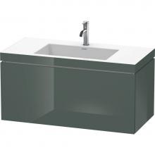 Duravit LC6918O3838 - Duravit L-Cube One Drawer C-Bonded Wall-Mount Vanity Kit Dolomite Gray