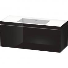 Duravit LC6919N4040 - L-Cube One Drawer C-Bonded Wall-Mount Vanity Kit Black