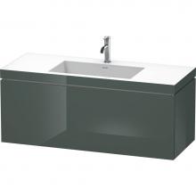 Duravit LC6919O3838 - Duravit L-Cube One Drawer C-Bonded Wall-Mount Vanity Kit Dolomite Gray