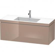 Duravit LC6919O8686 - Duravit L-Cube One Drawer C-Bonded Wall-Mount Vanity Kit Cappuccino