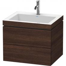 Duravit LC6926O5353 - Duravit L-Cube Two Drawer C-Bonded Wall-Mount Vanity Kit Chestnut Dark