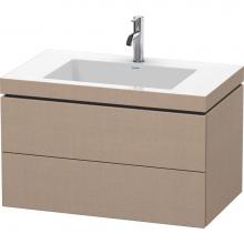 Duravit LC6927O7575 - L-Cube Two Drawer C-Bonded Wall-Mount Vanity Kit Linen