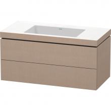 Duravit LC6928N7575 - L-Cube Two Drawer C-Bonded Wall-Mount Vanity Kit Linen