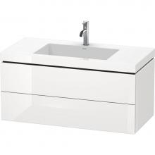 Duravit LC6928T8686 - Duravit L-Cube C-Bonded Wall-Mounted Vanity  Cappuccino High Gloss