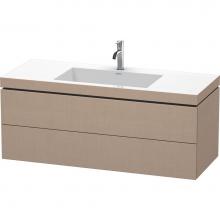 Duravit LC6929O7575 - L-Cube Two Drawer C-Bonded Wall-Mount Vanity Kit Linen