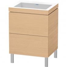 Duravit LC6936N3030 - L-Cube Two Drawer C-Bonded Floorstanding Vanity Kit Natural Oak