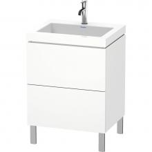 Duravit LC6936O1818 - L-Cube Two Drawer C-Bonded Floorstanding Vanity Kit White