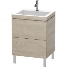 Duravit LC6936O3131 - Duravit L-Cube C-Bonded Floorstanding Vanity  Pine Silver