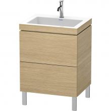 Duravit LC6936O5252 - Duravit L-Cube C-Bonded Floorstanding Vanity  European Oak