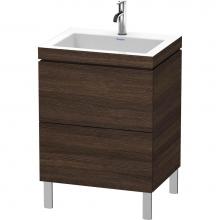 Duravit LC6936O5353 - Duravit L-Cube Two Drawer C-Bonded Floorstanding Vanity Kit Chestnut Dark