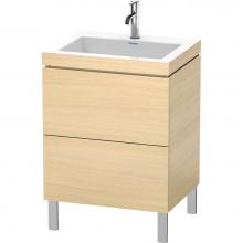 Duravit LC6936O7171 - L-Cube Two Drawer C-Bonded Floorstanding Vanity Kit Mediterranean Oak