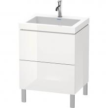 Duravit LC6936O8585 - L-Cube Two Drawer C-Bonded Floorstanding Vanity Kit White