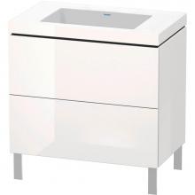 Duravit LC6937N2222 - L-Cube Two Drawer C-Bonded Floorstanding Vanity Kit White