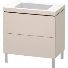 Duravit LC6937N9191 - L-Cube Two Drawer C-Bonded Floorstanding Vanity Kit Taupe