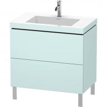 Duravit LC6937O0909 - Duravit L-Cube C-Bonded Floorstanding Vanity  Light Blue Matte