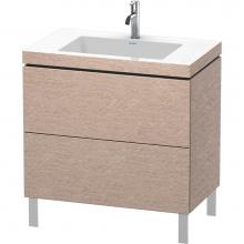 Duravit LC6937O1111 - Duravit L-Cube Two Drawer C-Bonded Floorstanding Vanity Kit Cashmere Oak