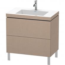 Duravit LC6937O7575 - L-Cube Two Drawer C-Bonded Floorstanding Vanity Kit Linen