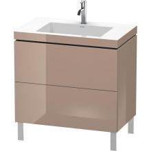 Duravit LC6937O8686 - Duravit L-Cube Two Drawer C-Bonded Floorstanding Vanity Kit Cappuccino