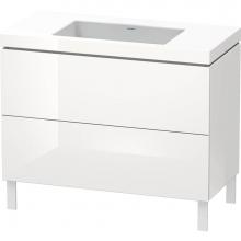 Duravit LC6938N2222 - L-Cube Two Drawer C-Bonded Floorstanding Vanity Kit White