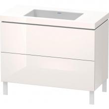 Duravit LC6938N8585 - L-Cube Two Drawer C-Bonded Floorstanding Vanity Kit White