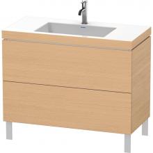 Duravit LC6938O3030 - L-Cube Two Drawer C-Bonded Floorstanding Vanity Kit Natural Oak