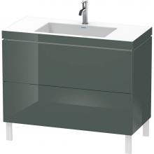 Duravit LC6938O3838 - Duravit L-Cube Two Drawer C-Bonded Floorstanding Vanity Kit Dolomite Gray