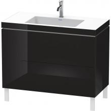 Duravit LC6938O4040 - L-Cube Two Drawer C-Bonded Floorstanding Vanity Kit Black