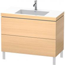 Duravit LC6938O7171 - L-Cube Two Drawer C-Bonded Floorstanding Vanity Kit Mediterranean Oak