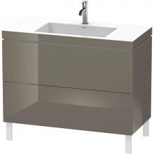 Duravit LC6938O8989 - Duravit L-Cube Two Drawer C-Bonded Floorstanding Vanity Kit Flannel Gray