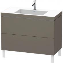 Duravit LC6938O9090 - Duravit L-Cube Two Drawer C-Bonded Floorstanding Vanity Kit Flannel Gray