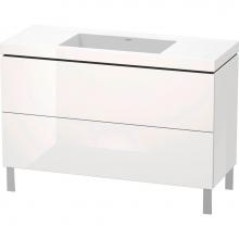 Duravit LC6939N2222 - L-Cube Two Drawer C-Bonded Floorstanding Vanity Kit White