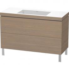 Duravit LC6939N3535 - L-Cube Two Drawer C-Bonded Floorstanding Vanity Kit Oak Terra