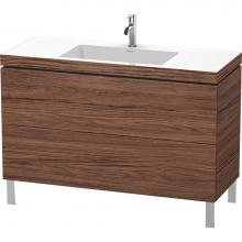 Duravit LC6939O2121 - L-Cube Two Drawer C-Bonded Floorstanding Vanity Kit Walnut Dark