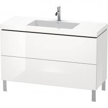 Duravit LC6939O2222 - L-Cube Two Drawer C-Bonded Floorstanding Vanity Kit White