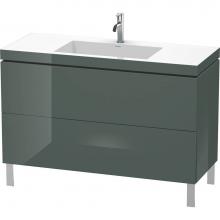 Duravit LC6939O3838 - Duravit L-Cube Two Drawer C-Bonded Floorstanding Vanity Kit Dolomite Gray